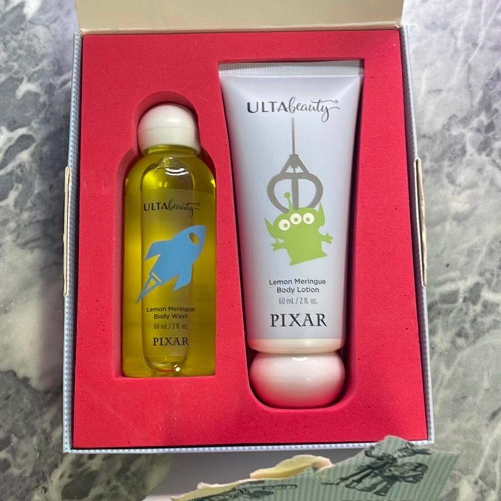 New Ulta Beauty x Pixar Scented Body Duo Wash Lotion Moisturizer Lemon Meringue